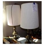 Pair of Brass lamps