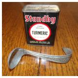 Spice tin & Cream top Spoon