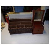 Desk Organizer & school made mirror wall decor