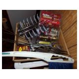 Elec. stapler, Window scrapers, Misc