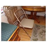 Set of 4 samsonite folding chairs