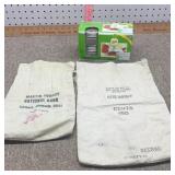 Half pint jars & money bags