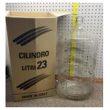 Cilindro 5 gallon glass carboy wine brewers
