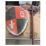 Wall decor Shield & axe