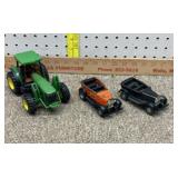 Tonka Model T Ford taxicab toy cars, & John Deere