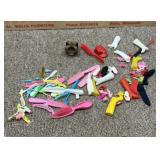 collection of vintage Barbie doll accessories,
