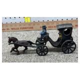 Cast horse & buggy
