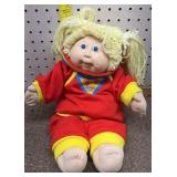 vintage Cabbage Patch Kids doll with blonde yarn