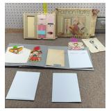 Tomy Fashion plates no.2508 & Hallmark dolls