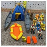 Fisher-Price Adventure People toys, primarily