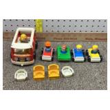 Fisher-Price Little People Mini Bus and figures