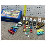 Tootsie, matchbox, kiddo, misc toy cars & case