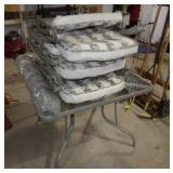 Glass Patio table w/ 4 Chairs & Umbrella