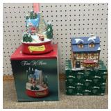 Ceramic light up houses