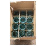 Mint green mason jars