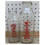 1qt & 1pt Milk Bottles