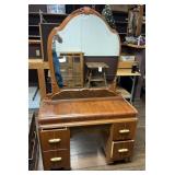 Waterfall" Style Vanity With A Mirror,