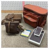 Ansco camera and Polaroid camera