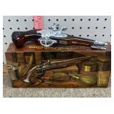 Full vintage Avon Dueling pistol decanter