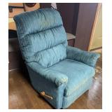 Blue lazboy rocker recliner