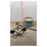 Reckon bar, bait bucket, candle holder