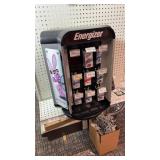 Energizer battery display & batteries