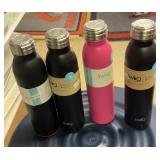 4 New Insulated Water Bottles