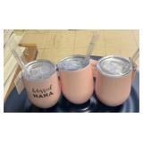 3 New Insulated Drink Cups