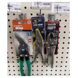 Vice grips and tin snips
