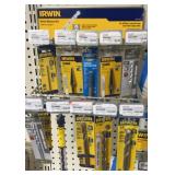 13 Irwin step bits and drill bits