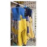 4pr Mixed Leather Work Gloves