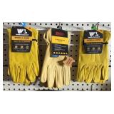 4 pr. WL leather gloves
