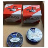 Sinkers and 2 zebco reels