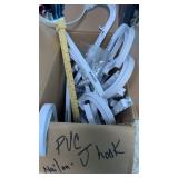 Lot of PVC hanging J hooks