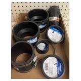 Lot of 2, 3 & 4 in. Rubber couplings