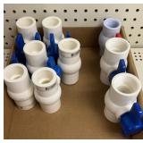 9- 1in PVC ball valves