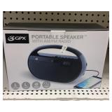 Portable speaker with radio