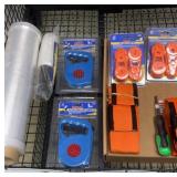 Lifting straps, shrink wrap, leashes