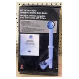 Complete plastic bathtub drain kit
