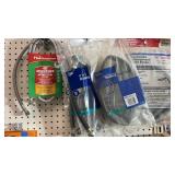 Assorted supply hoses, drain hose, heater hose