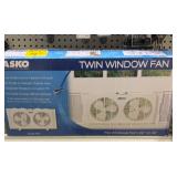 Twin window fan