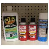 Battery terminal protector, oil grabber, fogging