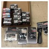 Bike tubes, brake pads, tire patches, handle bar