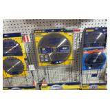 Assorted saw blades & display racks