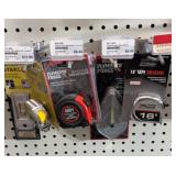 Tape measures and chalk line 8 pc