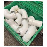 Tote of mainly 3in. PVC fittings
