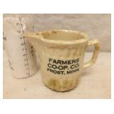 Frost Farmers Coop Spongeware Pitcher