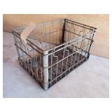 Vintage Metal Crate, Marigold