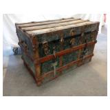Antique Trunk 2 Drawers Nice Cond