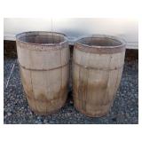 Pair of Wooden Barrels